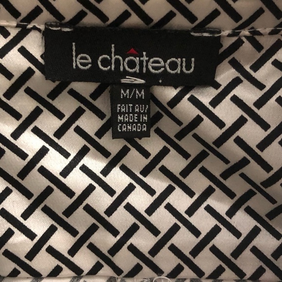 Le Chateau Women’s Crisscross Silk Button Down Shirt - Picture 4 of 4